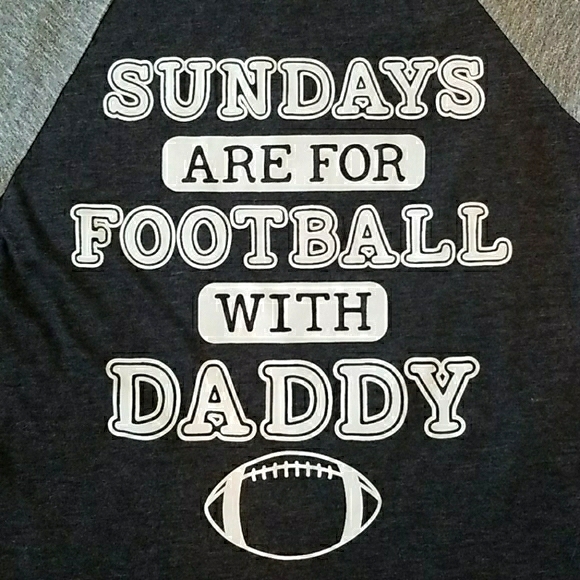 SUNDAYS ARE FOR FOOTBALL WITH DADDY TEE - Picture 3 of 6